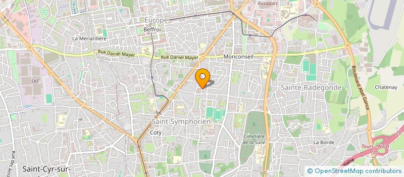 localisation de l'entreprise MONSIEUR DYLAN BECHET  TOURS