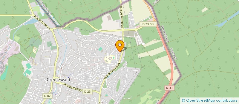 localisation de l'entreprise MONSIEUR DYLAN BENOIT  CREUTZWALD