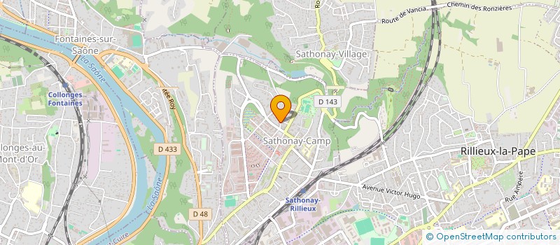 localisation de l'entreprise MONSIEUR DYLAN BENOIT  SATHONAY-CAMP