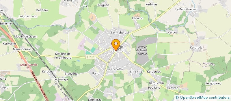 localisation de l'entreprise MONSIEUR DYLAN BERNADOU  LANDAUL