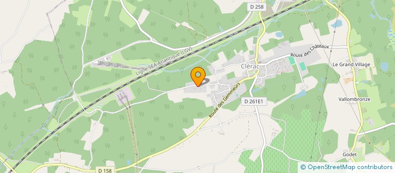 localisation de l'entreprise MONSIEUR DYLAN BERTEAU  CLERAC