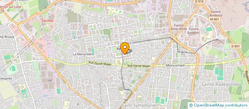 localisation de l'entreprise MONSIEUR DYLAN BERTILI  TOURS