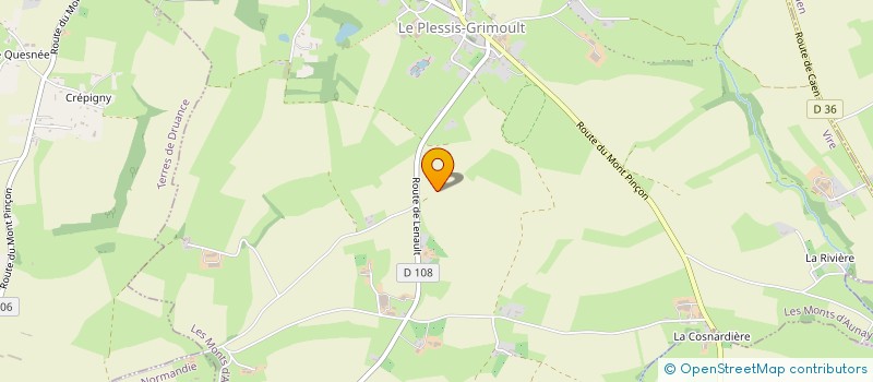 localisation de l'entreprise MONSIEUR DYLAN BERTRAND  TERRES DE DRUANCE