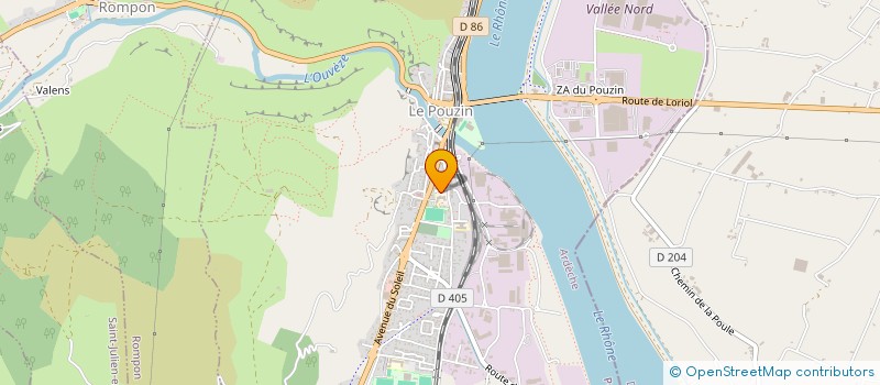 localisation de l'entreprise MONSIEUR DYLAN BESSON  LE POUZIN