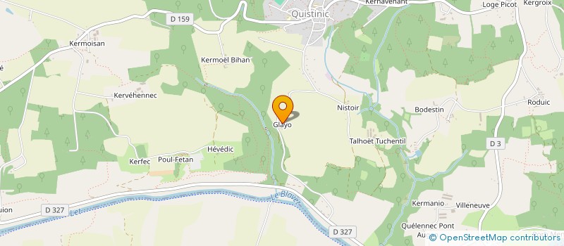 localisation de l'entreprise MONSIEUR DYLAN BEVEN  QUISTINIC