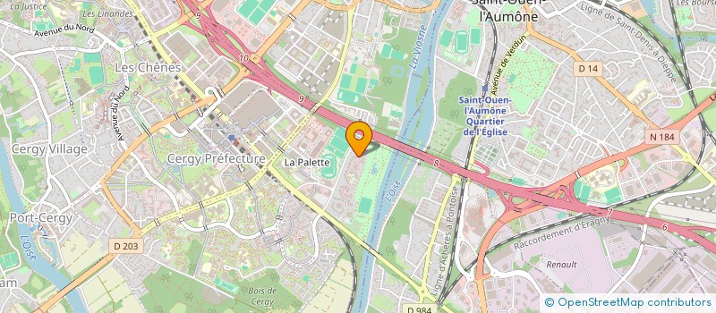 localisation de l'entreprise MONSIEUR DYLAN BOCTOR  CERGY