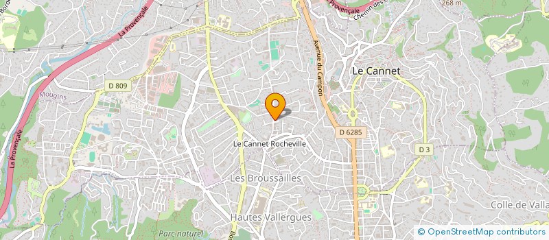 localisation de l'entreprise MONSIEUR DYLAN BOLLARO  LE CANNET