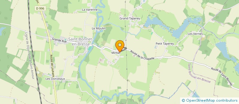 localisation de l'entreprise MONSIEUR DYLAN BONNE  SAINT-BONNET-EN-BRESSE