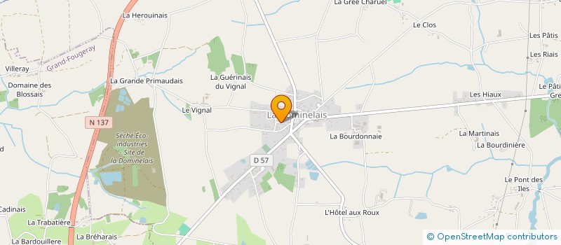 localisation de l'entreprise MONSIEUR DYLAN BONNEAU  LA DOMINELAIS