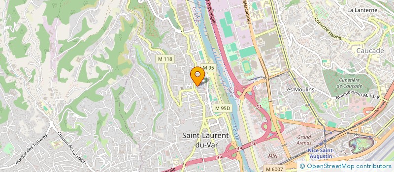 localisation de l'entreprise MONSIEUR DYLAN BORREL  SAINT-LAURENT-DU-VAR