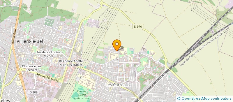 localisation de l'entreprise MONSIEUR DYLAN BOUDJEMA  VILLIERS-LE-BEL