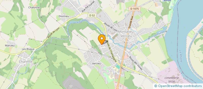 localisation de l'entreprise MONSIEUR DYLAN BOYER  MONTALIEU-VERCIEU