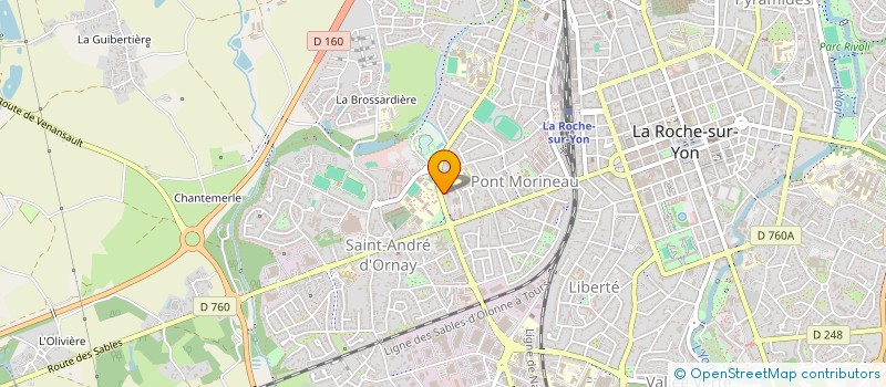 localisation de l'entreprise MONSIEUR DYLAN BREMAUD  LA ROCHE-SUR-YON