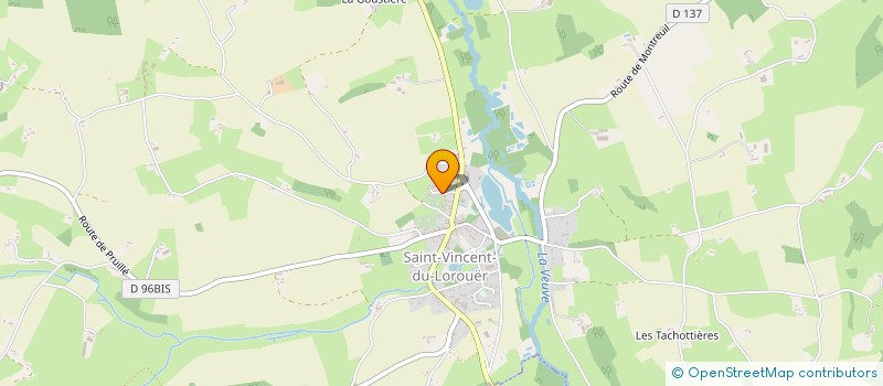 localisation de l'entreprise MONSIEUR DYLAN BRIERE  SAINT-VINCENT-DU-LOROUER