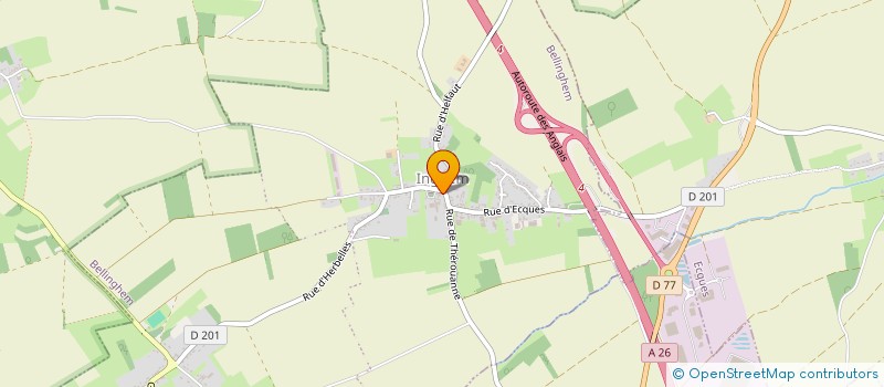 localisation de l'entreprise MONSIEUR DYLAN BUGNON  BELLINGHEM