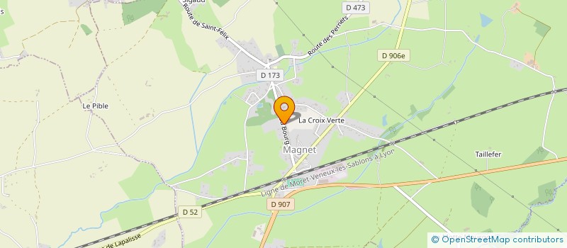 localisation de l'entreprise MONSIEUR DYLAN BURDIN  MAGNET