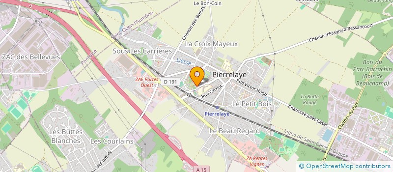 localisation de l'entreprise MONSIEUR DYLAN CANDIDO  PIERRELAYE