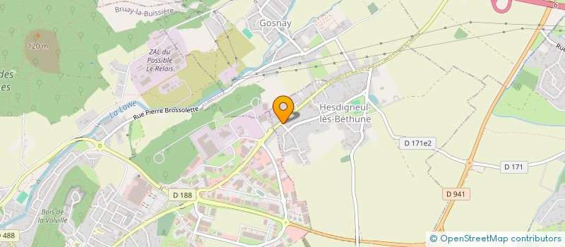 localisation de l'entreprise MONSIEUR DYLAN CARDON  HESDIGNEUL-LES-BETHUNE