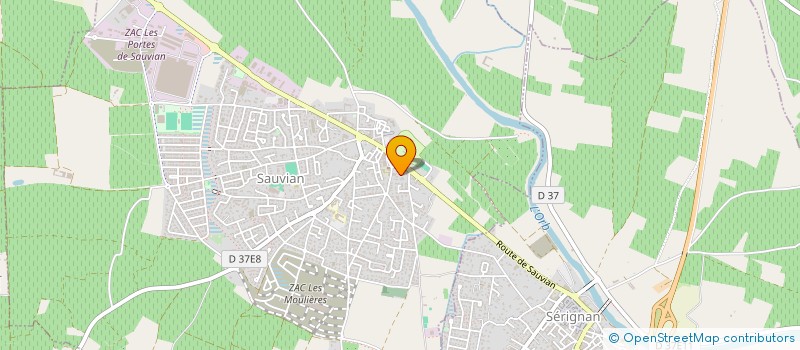 localisation de l'entreprise MONSIEUR DYLAN CATTEAU  SAUVIAN