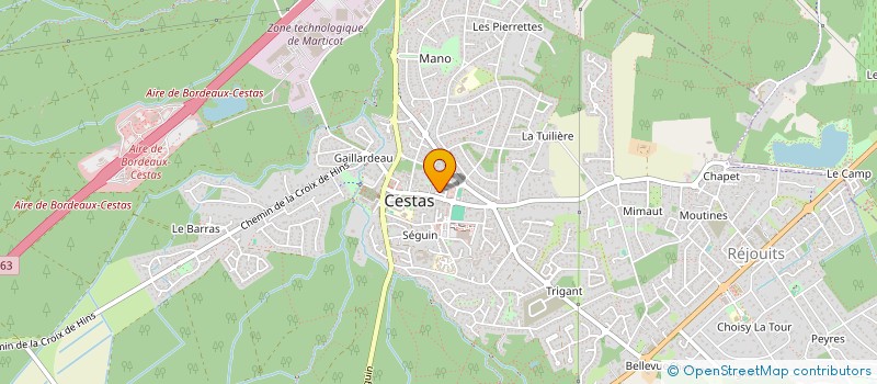 localisation de l'entreprise MONSIEUR DYLAN CERQUEIRA  CESTAS