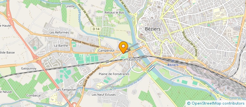 localisation de l'entreprise MONSIEUR DYLAN CHARVIN  BEZIERS