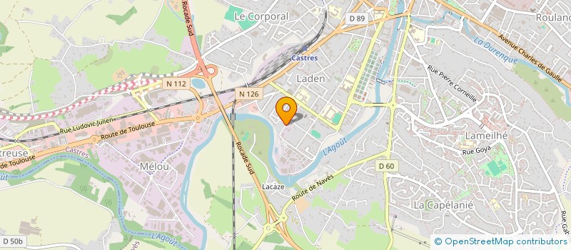 localisation de l'entreprise MONSIEUR DYLAN CHASTANG à CASTRES