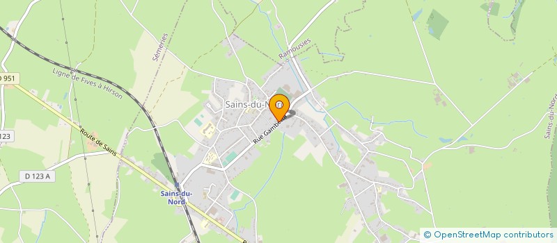 localisation de l'entreprise MONSIEUR DYLAN CHERMANNE  SAINS-DU-NORD