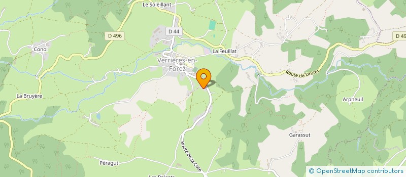 localisation de l'entreprise MONSIEUR DYLAN CLAIR  VERRIERES-EN-FOREZ