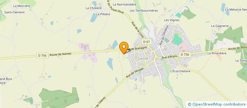 localisation de l'entreprise MONSIEUR DYLAN CLEMENCEAU à BEAUPREAU-EN-MAUGES