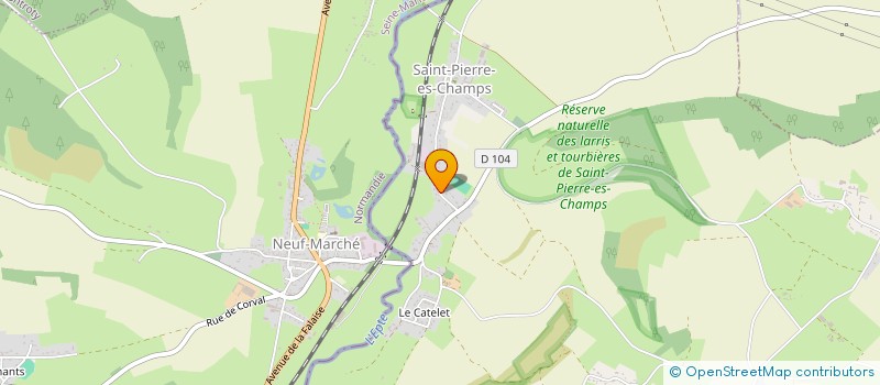 localisation de l'entreprise MONSIEUR DYLAN COUSIN  SAINT-PIERRE-ES-CHAMPS