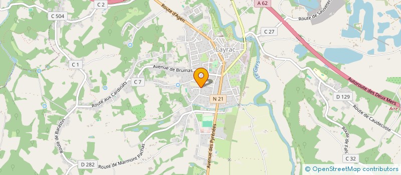 localisation de l'entreprise MONSIEUR DYLAN COUSINET  LAYRAC