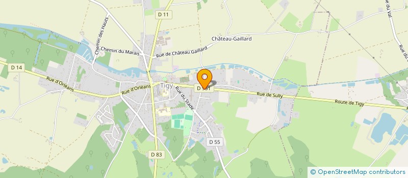 localisation de l'entreprise MONSIEUR DYLAN COUTON  TIGY