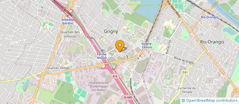 localisation de l'entreprise MONSIEUR DYLAN CRANE  GRIGNY