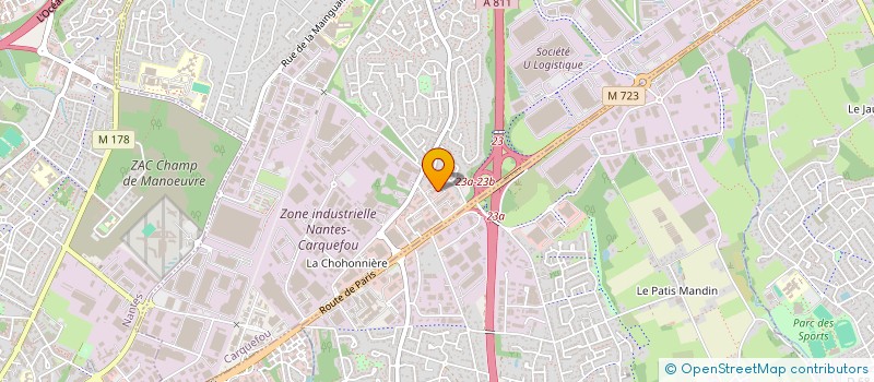 localisation de l'entreprise MONSIEUR DYLAN CUSSONNEAU  CARQUEFOU