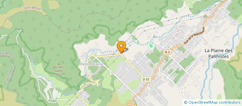 localisation de l'entreprise MONSIEUR DYLAN D'EURVEILHER  LA PLAINE DES PALMISTES