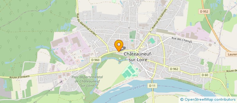 localisation de l'entreprise MONSIEUR DYLAN DA SILVA à CHATEAUNEUF-SUR-LOIRE