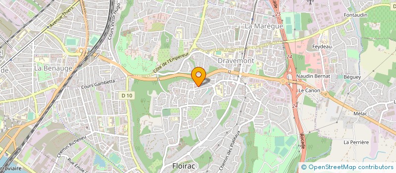 localisation de l'entreprise MONSIEUR DYLAN DA SILVA CARVALHO  FLOIRAC