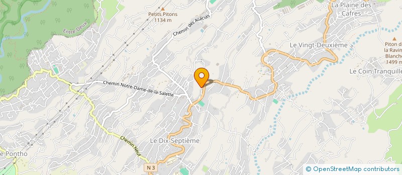 localisation de l'entreprise MONSIEUR DYLAN DAMOUR  LE TAMPON