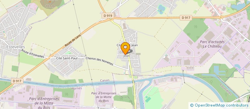 localisation de l'entreprise MONSIEUR DYLAN DARDENNE  CARVIN