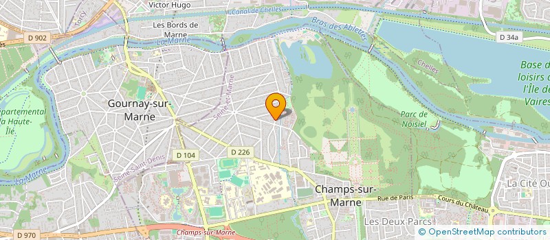 localisation de l'entreprise MONSIEUR DYLAN DAREAU  CHAMPS-SUR-MARNE