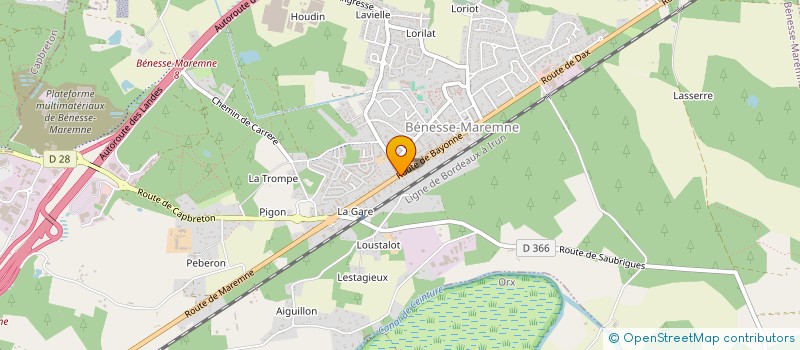 localisation de l'entreprise MONSIEUR DYLAN DAUVOIS  BENESSE-MAREMNE