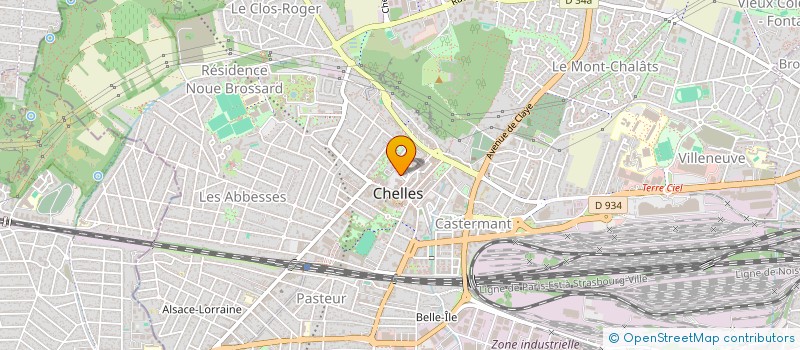 localisation de l'entreprise MONSIEUR DYLAN DE SOUSA  CHELLES