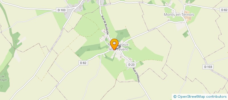 localisation de l'entreprise MONSIEUR DYLAN DEBEAULIEU  MONCHEAUX-LES-FREVENT