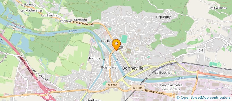 localisation de l'entreprise MONSIEUR DYLAN DEBEC  BONNEVILLE