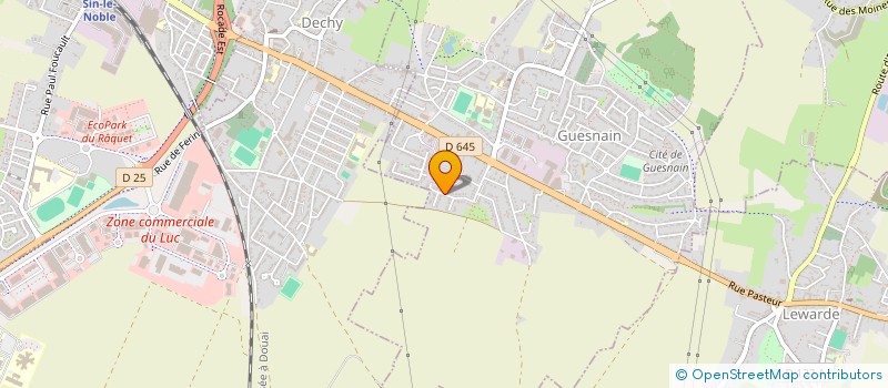 localisation de l'entreprise MONSIEUR DYLAN DECARNIN  GUESNAIN