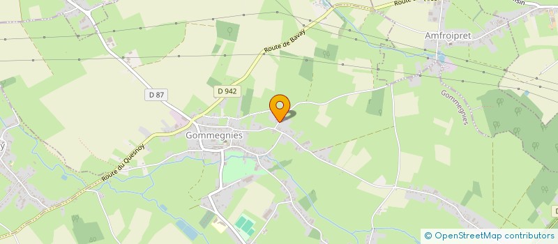 localisation de l'entreprise MONSIEUR DYLAN DELANGLET  GOMMEGNIES