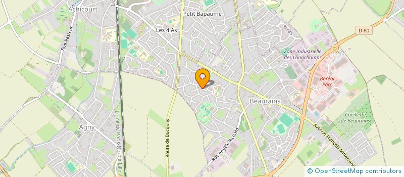 localisation de l'entreprise MONSIEUR DYLAN DELESTRE  BEAURAINS