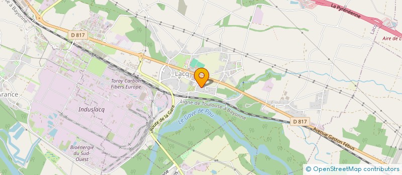 localisation de l'entreprise MONSIEUR DYLAN DELPIT  LACQ