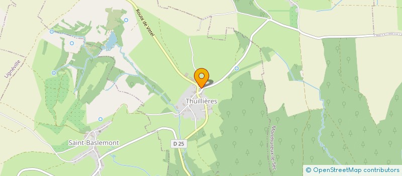localisation de l'entreprise MONSIEUR DYLAN DERLIN  THUILLIERES