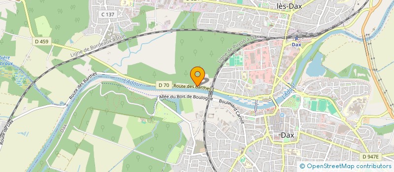 localisation de l'entreprise MONSIEUR DYLAN DEROUIN  SAINT-PAUL-LES-DAX